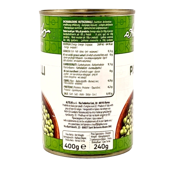 Amato Cooked Peas 400g - Premium Quality Legumes in Tin