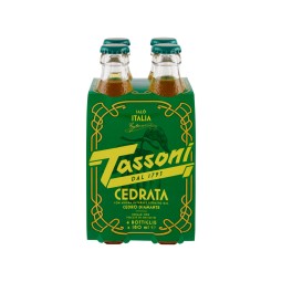 Tassoni Cedrata 4x180ml – Iconic Italian Citron Soda