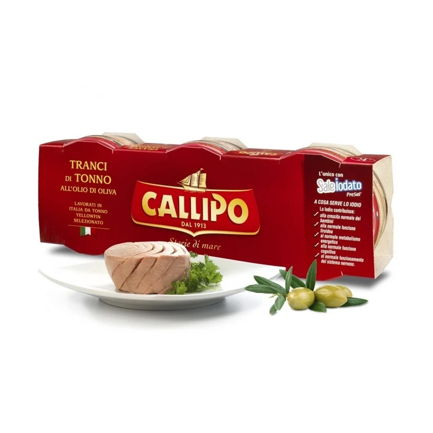 Callipo Tuna in Olive Oil - Premium Italian Tuna 3x80g