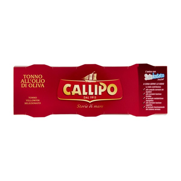 Callipo Tuna in Olive Oil - Premium Italian Tuna 3x80g Tin