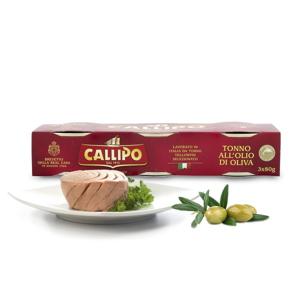 Callipo Tuna in Olive Oil - Premium Italian Tuna 3x80g Tin