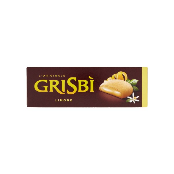 Grisbì Lemon Cream Cookies 135g – Italian Shortbread Delight