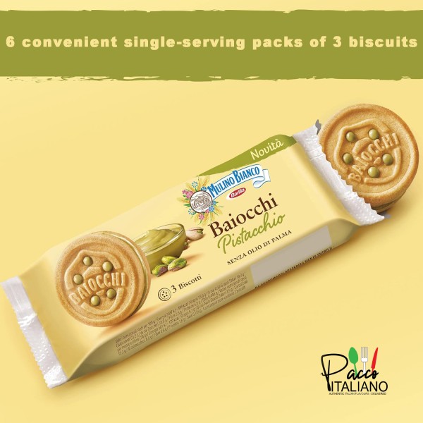 Mulino Bianco Baiocchi Snack Pistachio 168g