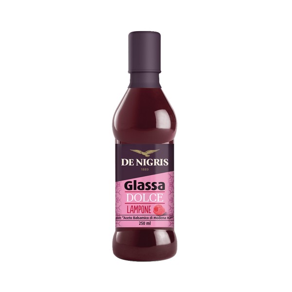 Raspberry Glaze with Balsamic Vinegar of Modena IGP – De Nigris 250ml - Pacco Italiano