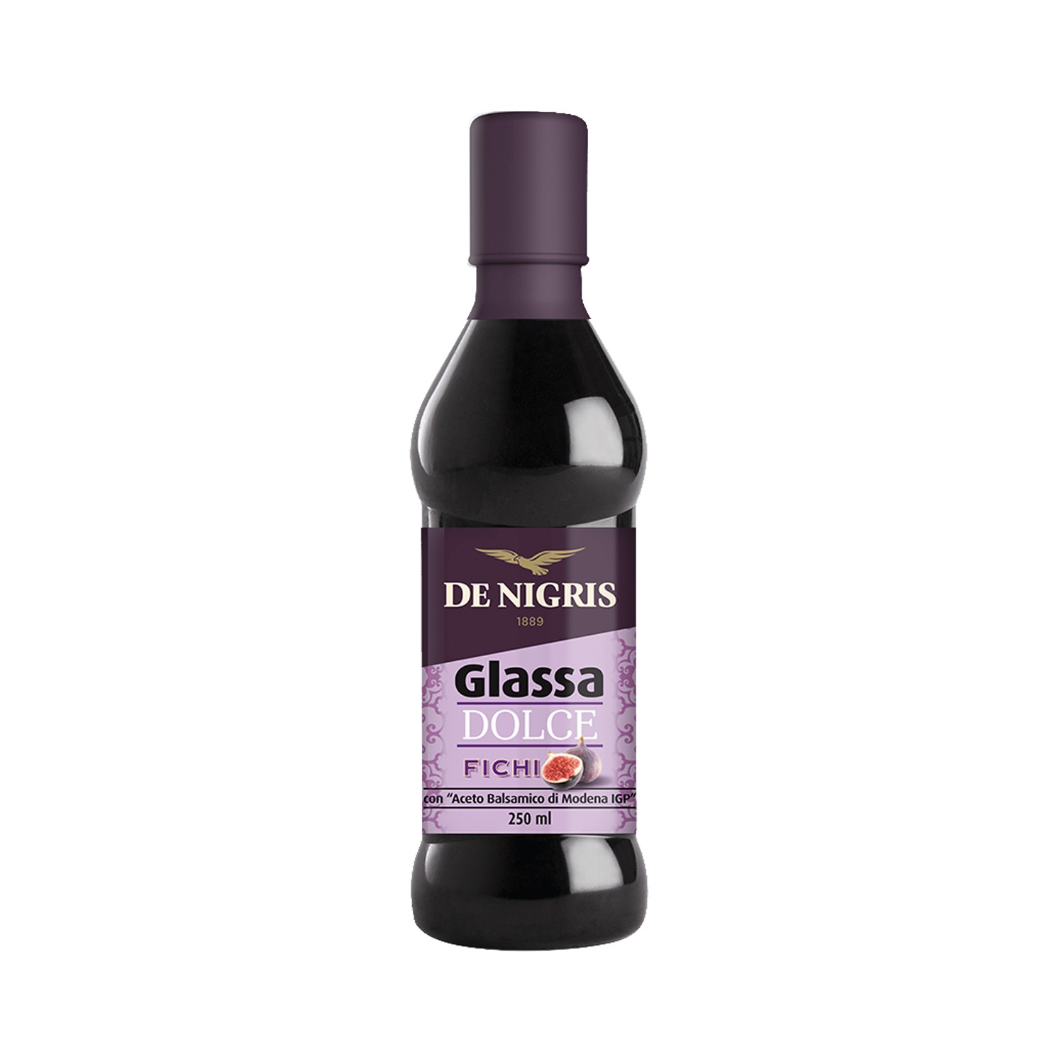 Fig Glaze with Balsamic Vinegar of Modena IGP – De Nigris 250ml - Pacco Italiano