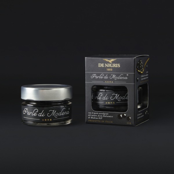 Modena Black Pearls with Balsamic Vinegar – De Nigris 50g