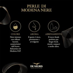 Modena Black Pearls with Balsamic Vinegar – De Nigris 50g