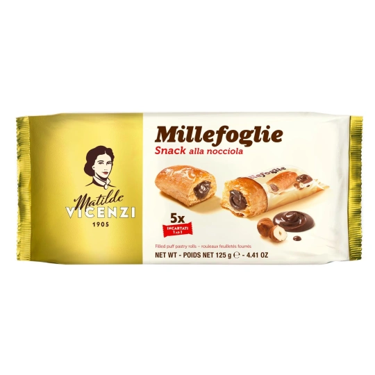 Vincenzi Millesfoglie Minisnack Hazelnut Cream - Pacco Italiano