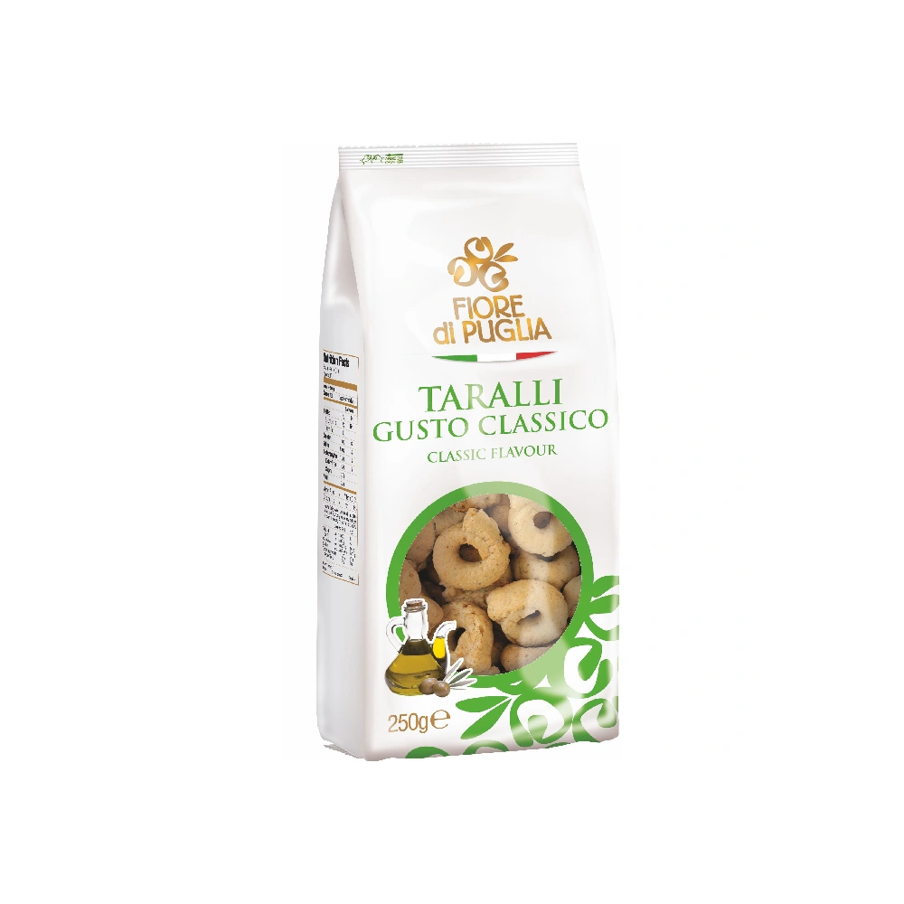 Taralli Classici (250gr)  Fiore di Puglia  Bread, Crackers & Taralli PaccoItaliano.co.uk