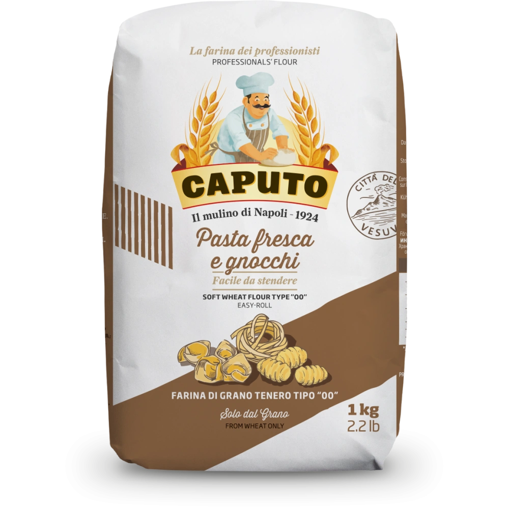 Caputo Pasta Fresca e Gnocchi Soft Wheat Flour Type “00”  (1 KG)  Caputo  Flour PaccoItaliano.co.uk