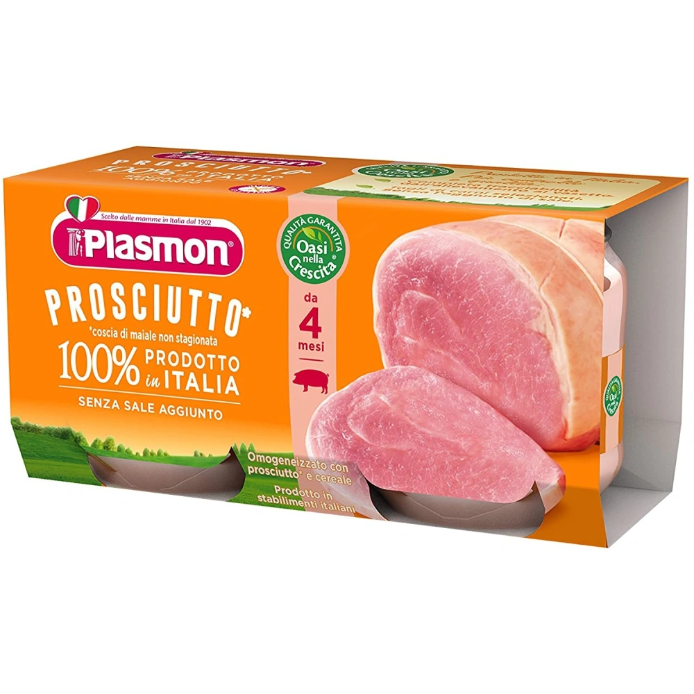 Plasmon Homogenized Ham (2x80gr)  Plasmon  Baby Food PaccoItaliano.co.uk