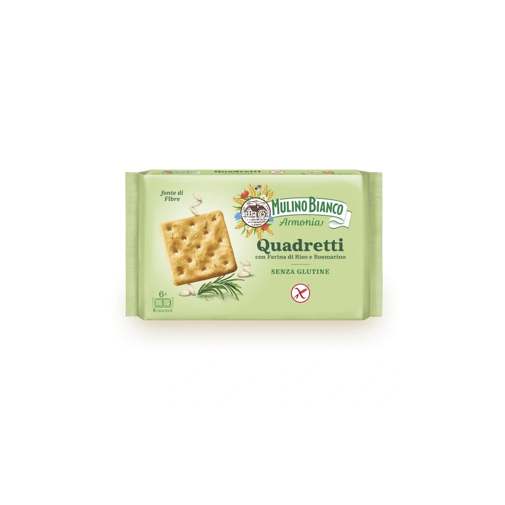 Mulino Bianco Gluten-Free Quadretti Crackers - 200g  Mulino Bianco  Bread, Crackers & Taralli PaccoItaliano.co.uk