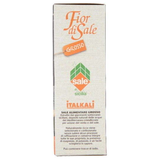 Fior di Sale Grosso, Coarse Sea Table Salt (1kg)  Italkali  Salt & Spices PaccoItaliano.co.uk