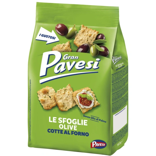 Gran Pavesi Le Sfoglie with Olives Cracker (160gr)