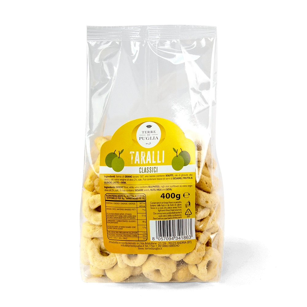 Taralli Classico Terre di Puglia (400gr)