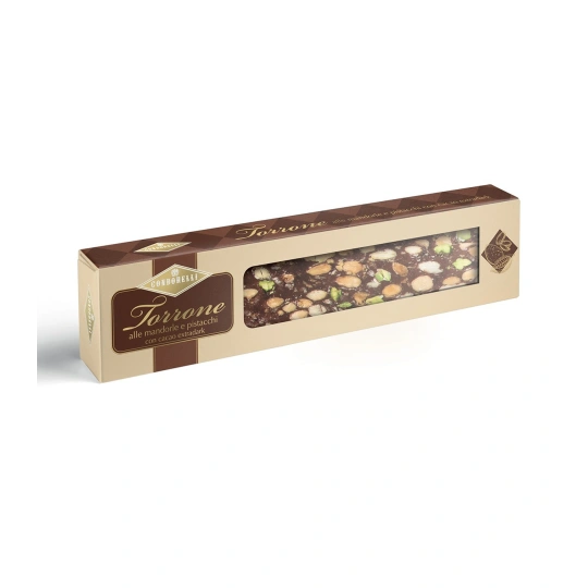 Condorelli Torrone Classico Extra Dark - almonds and pistachios (150gr)