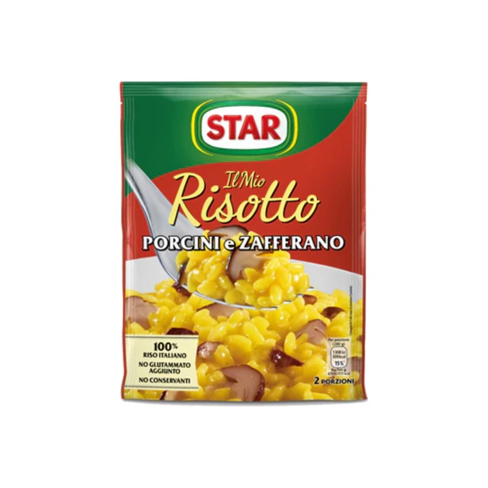 Risotto Star Porcini Mushroom and Saffron (175gr)