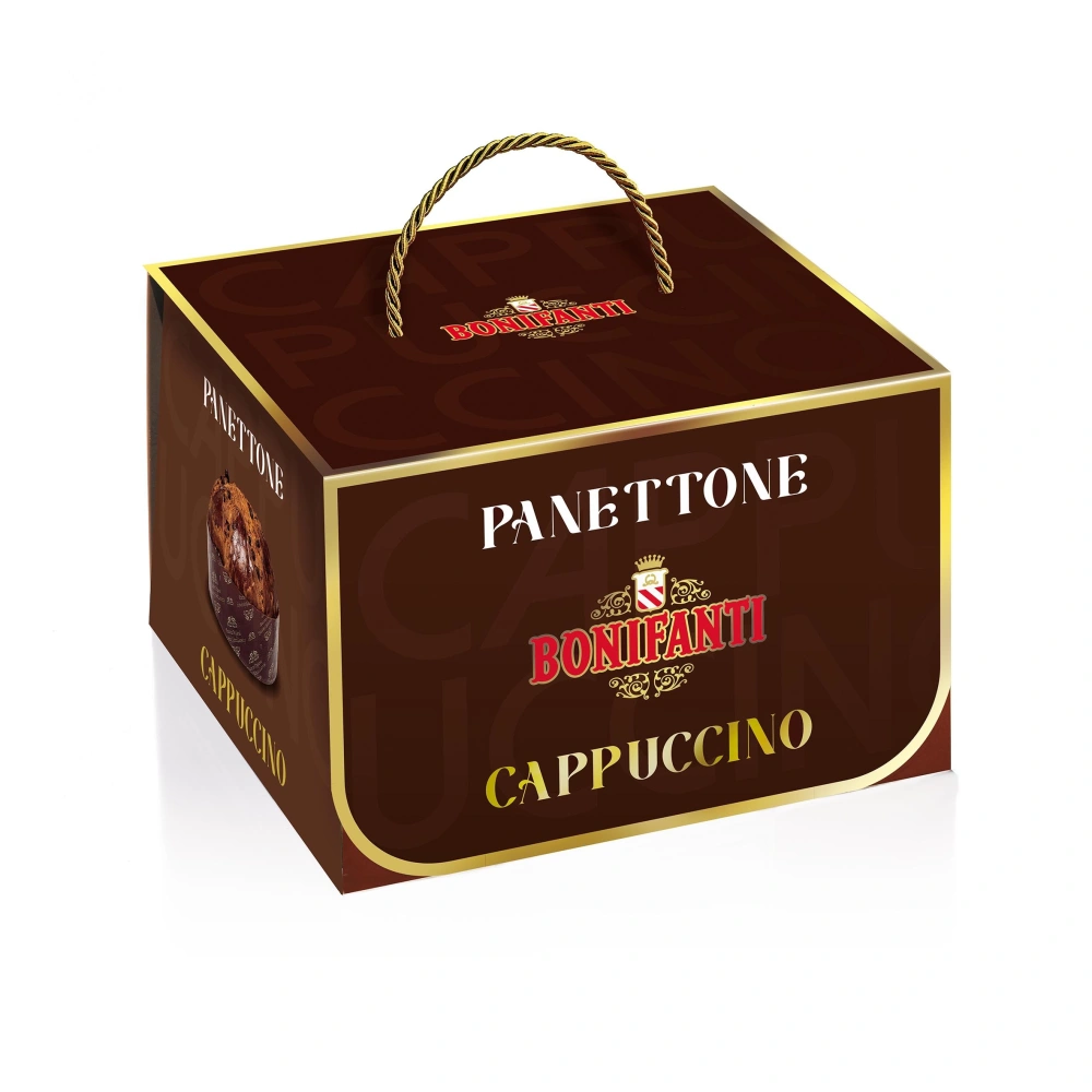 Panettone Cappuccino con Cioccolato al Latte (750g) – Italian Cappuccino and Milk Chocolate Panettone