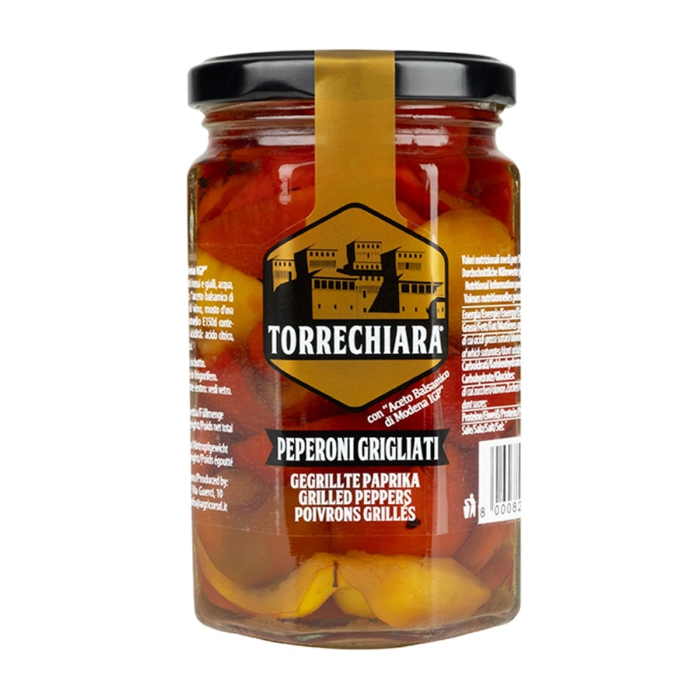 Torrechiara Grilled Peppers with Balsamic Vinegar of Modena (280g)