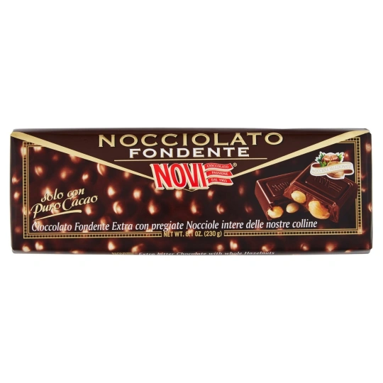 Novi Dark Chocolate with Hazelnuts 130g - Italian Treat