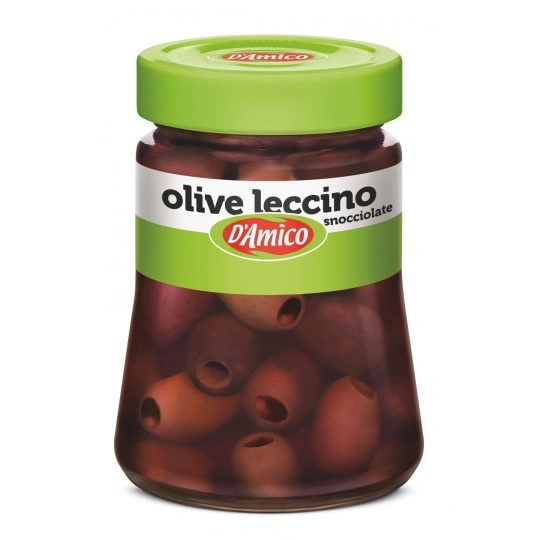 Pitted Leccino olives (290gr)  D'Amico  Antipasti & Appetizer PaccoItaliano.co.uk