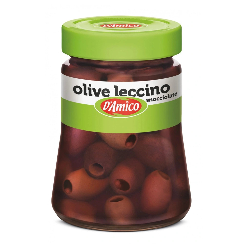 Pitted Leccino olives (290gr)  D'Amico  Antipasti & Appetizer PaccoItaliano.co.uk