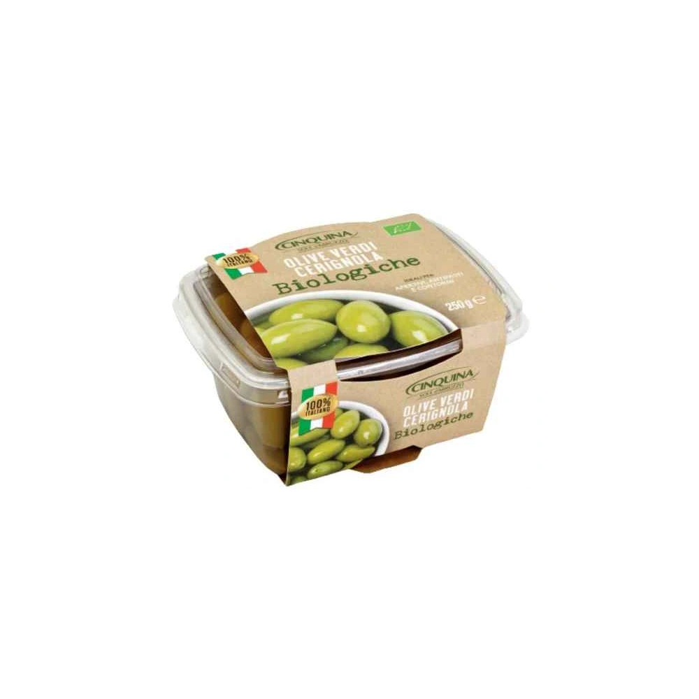 Olive Verdi Cerignola BIOLOGICHE (250g) - Organic Cerignola Green Olives