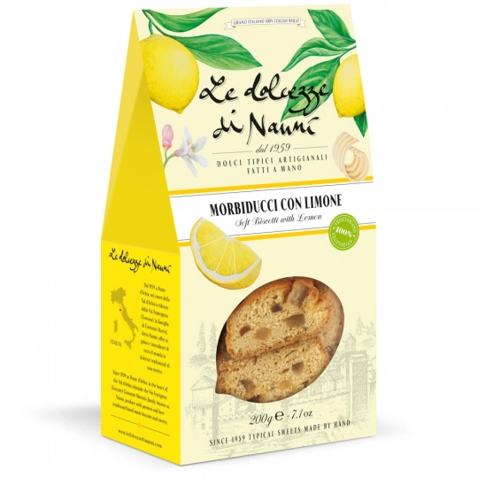 Morbiducci con Limone (200g) - Soft Biscuits with Lemon