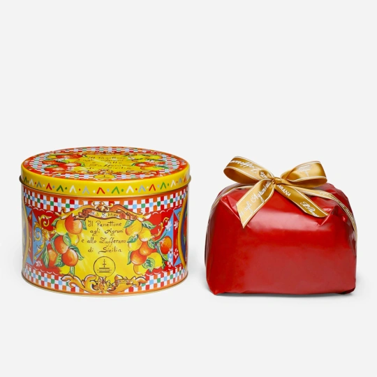 Panettone with Sicilian Citrus Fruits and Saffron – Dolce & Gabbana x Fiasconaro (1Kg)