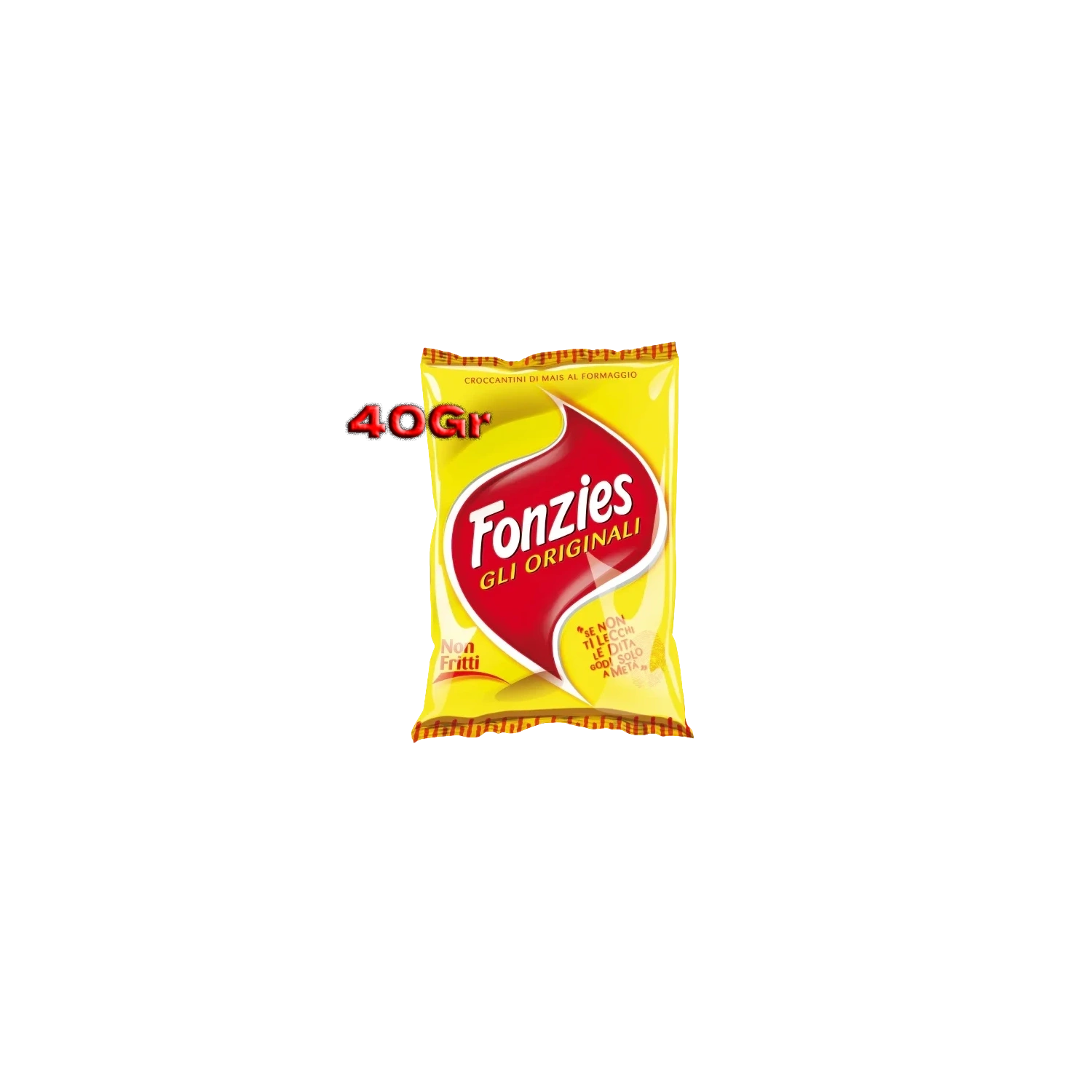 Fonzies Corn Cheese Crisps 40g – Classic Italian Snack