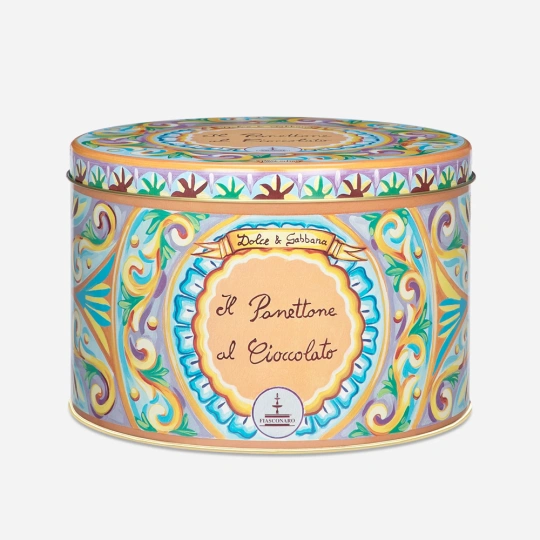 Chocolate Panettone – Dolce & Gabbana x Fiasconaro (1Kg)  Fiasconaro  Merendine & Sweet Soft Snacks PaccoItaliano.co.uk