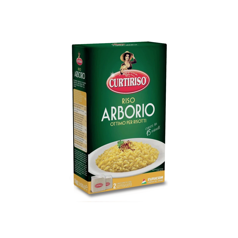 Curtiriso Arborio Rice - Riso 1KG  Curtiriso  Rice, Polenta & Puree PaccoItaliano.co.uk