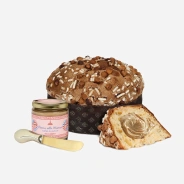 Panettone with Sicilian Hazelnuts and Sicilian Manna Cream – Dolce & Gabbana x Fiasconaro (1kg)  Fiasconaro  Merendine & Sweet Soft Snacks PaccoItaliano.co.uk