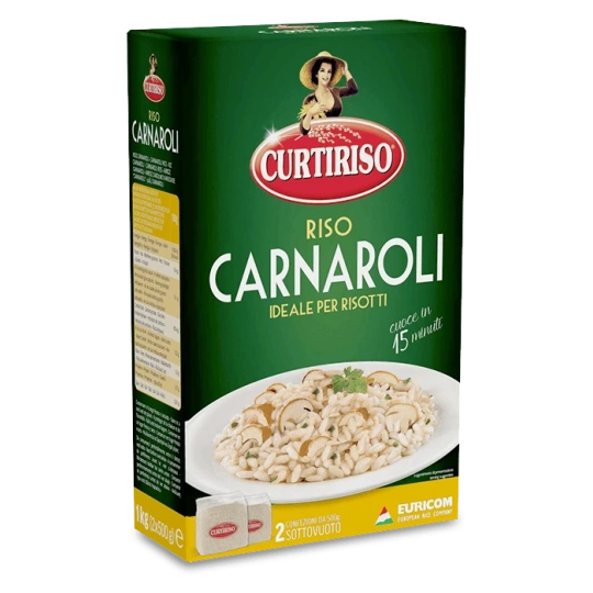 Curtiriso Cannaroli Rice - Riso 1KG  Curtiriso  Rice, Polenta & Puree PaccoItaliano.co.uk