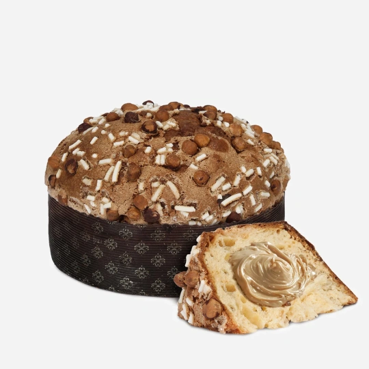 Panettone with Sicilian Hazelnuts and Sicilian Manna Cream – Dolce & Gabbana x Fiasconaro (1kg)  Fiasconaro  Merendine & Sweet Soft Snacks PaccoItaliano.co.uk