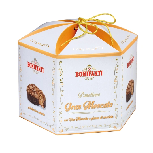 Panettone Glassato Gran Moscato 1000g – Italian Panettone with Moscato d’Asti by Bonifanti