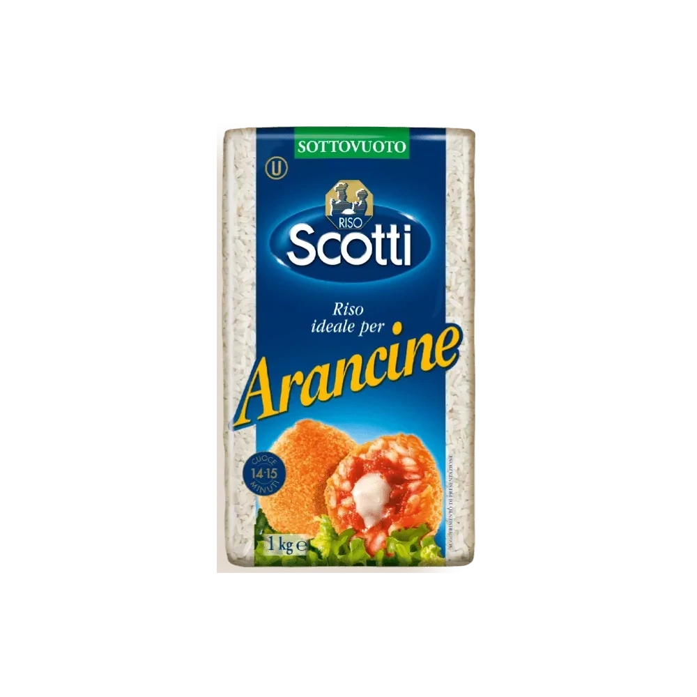 Scotti Rice for Arancine - 1KG  Scotti  Rice, Polenta & Puree PaccoItaliano.co.uk