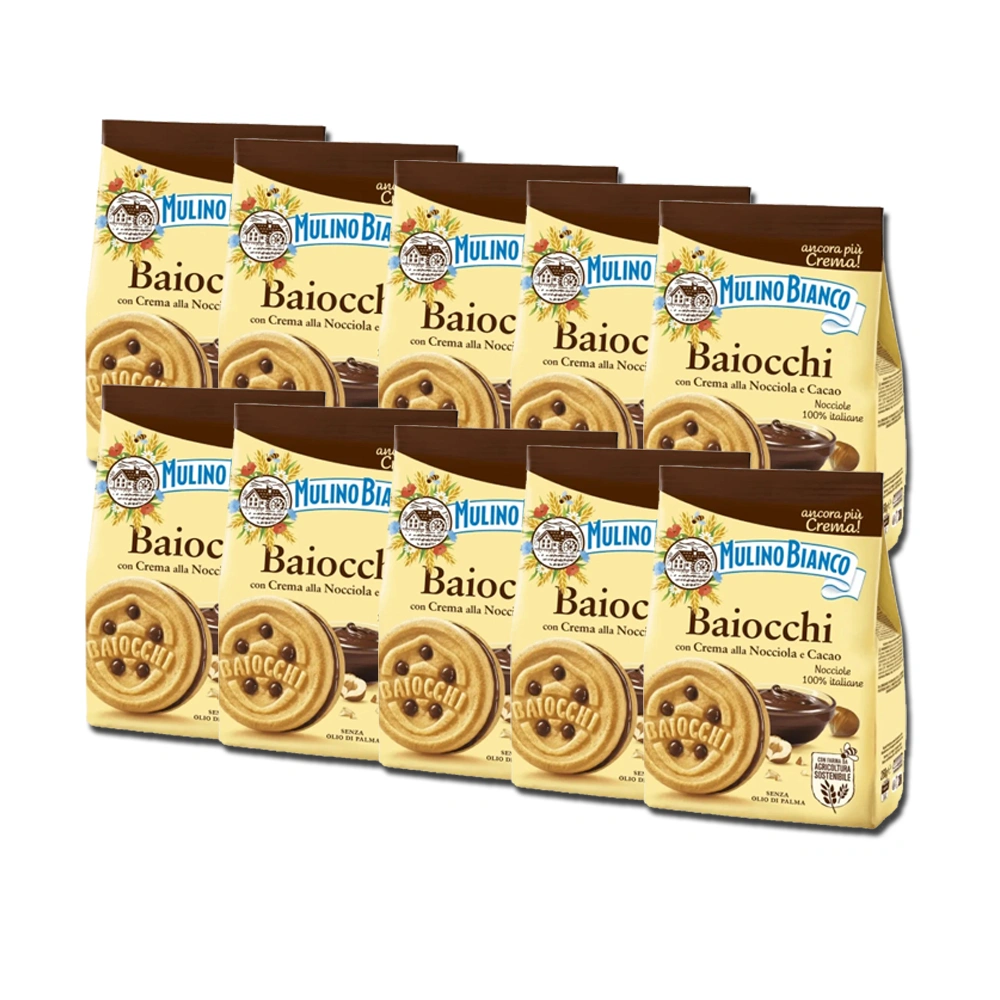 Mulino Bianco Baiocchi Hazelnut Cream (10 x 260gr) Multipack