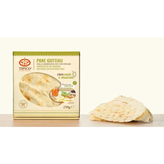 Pane Guttiau – Traditional Sardinian Flatbread with Olive Oil (250g)  Tipico - La Buona Sardegn  Bread, Crackers & Taralli PaccoItaliano.co.uk