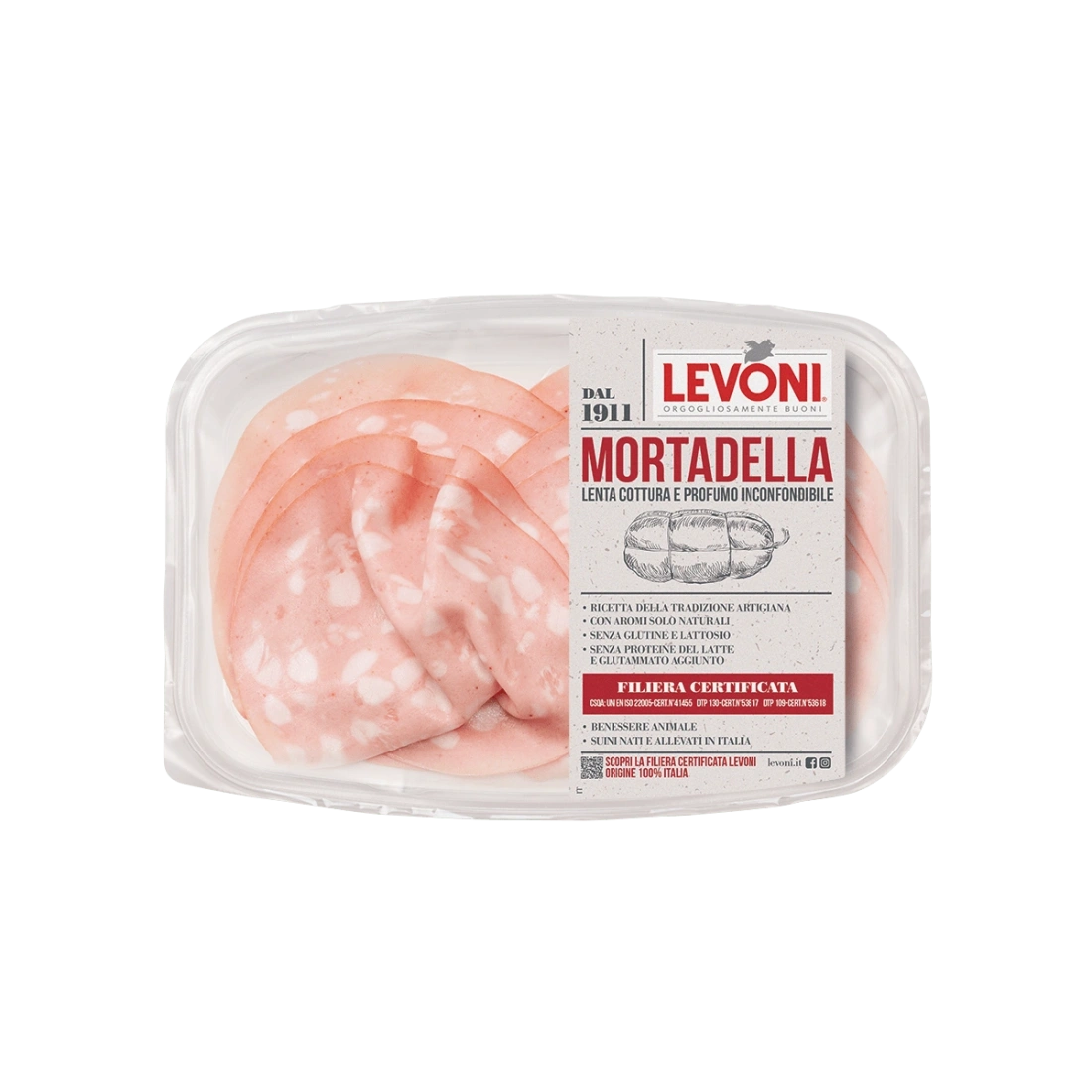 Mortadella Bologna Sliced Levoni 100g