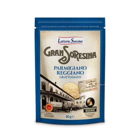 Parmigiano Reggiano Grated by Soresina 80g - Italian Cheese