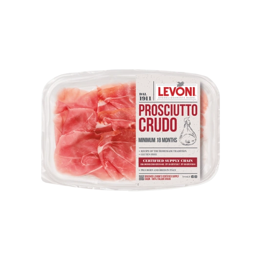 Levoni Prosciutto Crudo Sliced - Premium Italian Ham