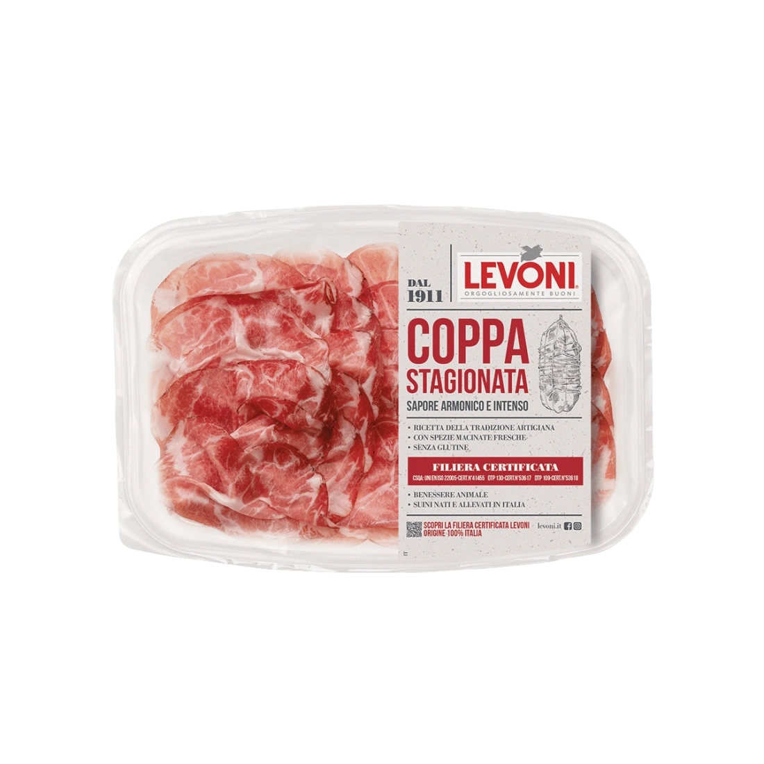 Coppa Stagionata Sliced - Levoni 80g