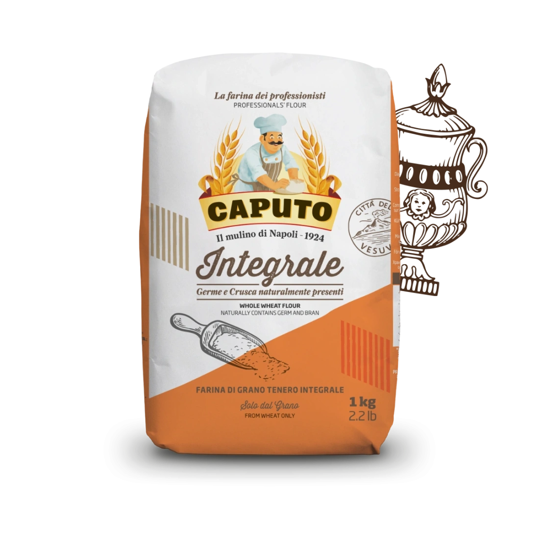 Caputo Farina Integrale - Premium Whole Wheat Flour (1KG)