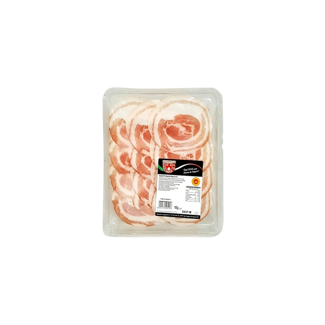 Pancetta Piacentina D.O.P. Sliced - Salumi Gagliardi 100g