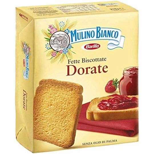 Fette Biscottate Dorate Mulino Bianco, Light & Crunchy Toast