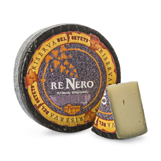 Pecorino Re Nero Toscano - Forteto Cut 300g avg  Forteto  Cheese & Dairy PaccoItaliano.co.uk