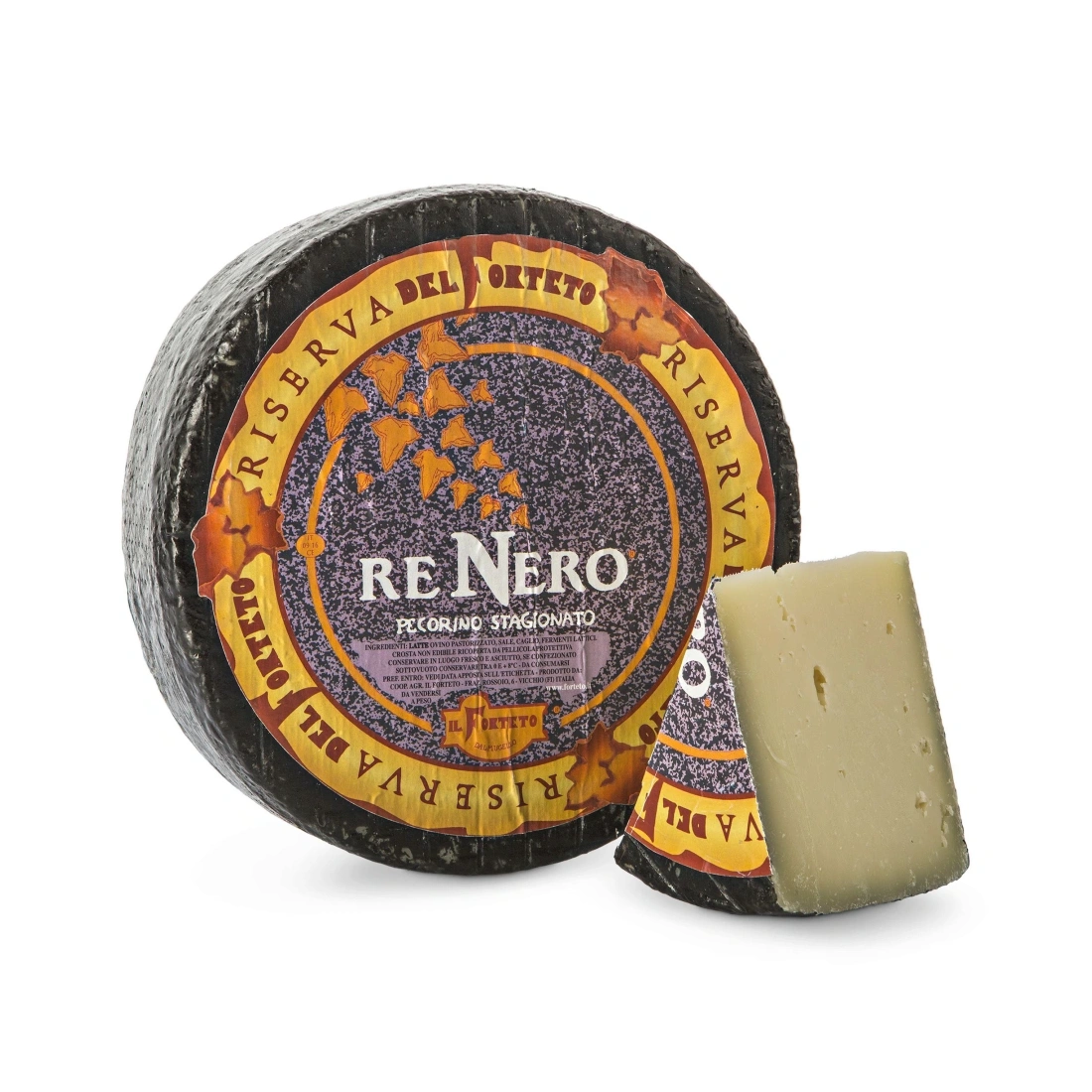 Pecorino Re Nero Toscano - Forteto Cut 300g avg  Forteto  Cheese & Dairy PaccoItaliano.co.uk