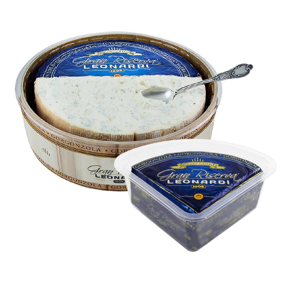 Gorgonzola Gran Riserva Leonardi DOP 1.5kg - Premium Cheese  Igor  Cheese & Dairy PaccoItaliano.co.uk