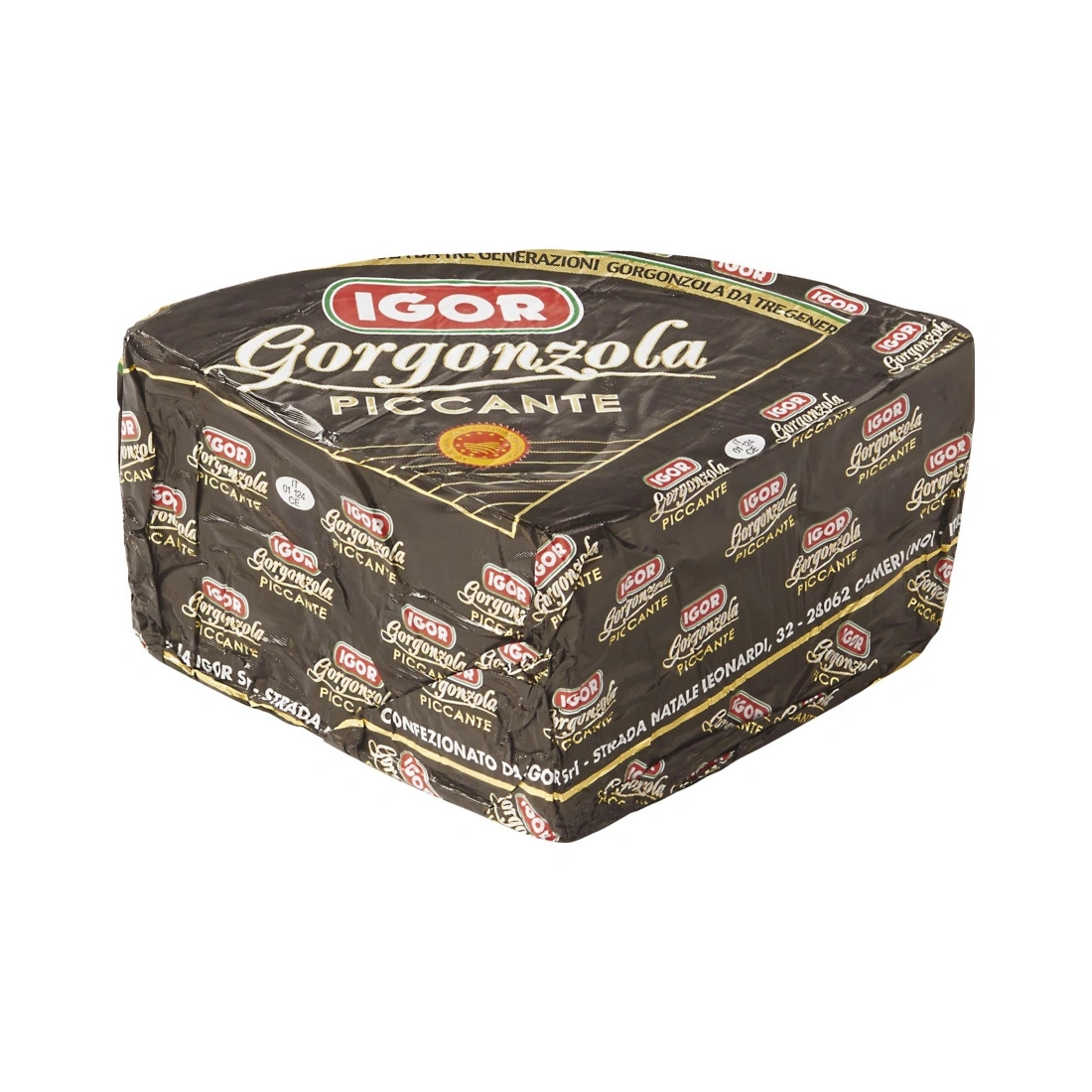 Gorgonzola Piccante (Spicy) - IGOR 1.5kg  Igor  Cheese & Dairy PaccoItaliano.co.uk